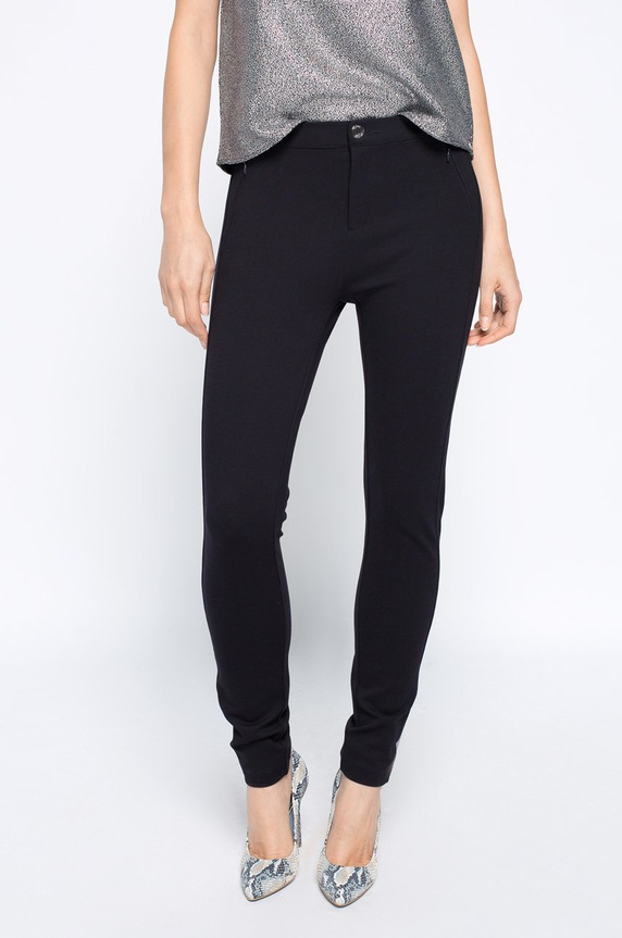 Tommy Hilfiger - Spodnie Imogen Como Rw WW0WW01345 z elastanem czarny WW0WW01345