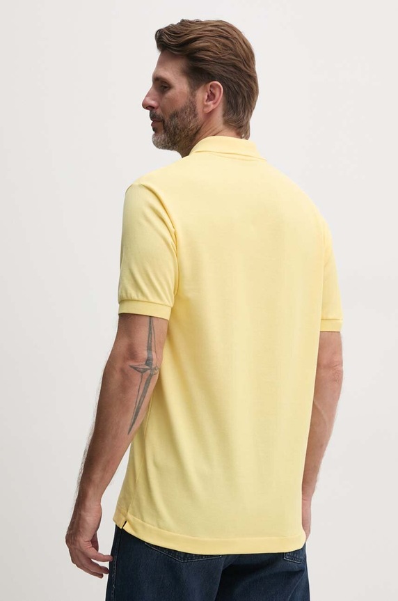 Odzież Lacoste polo bawełniane L1212 żółty
