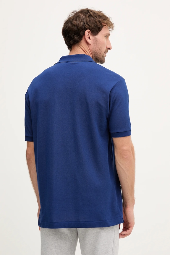 Oblečenie Bavlnené polo tričko Lacoste L1212 tmavomodrá