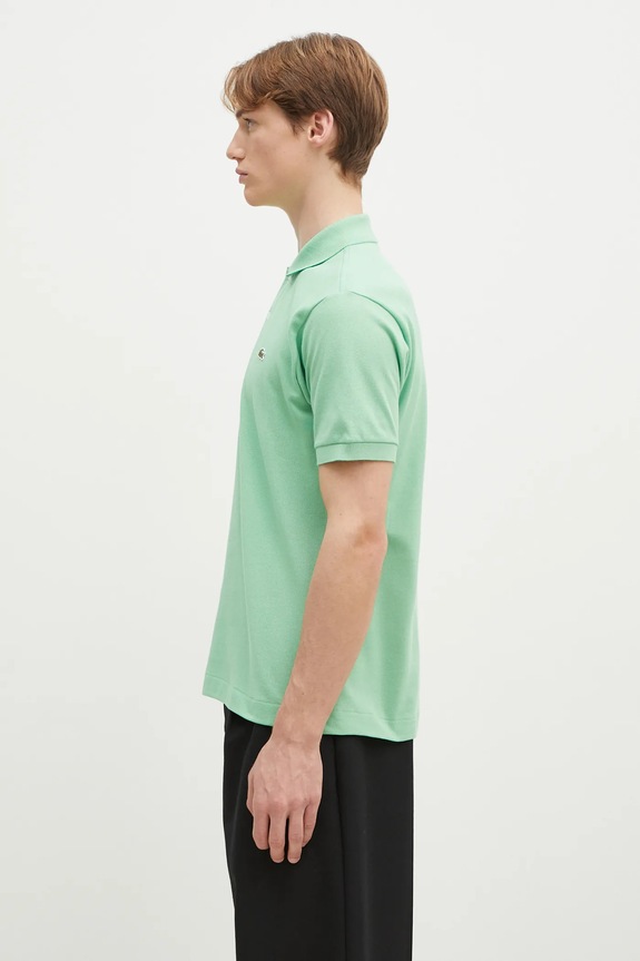 Bavlněné polo tričko Lacoste L1212 zelená AW25