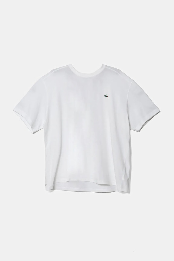 Lacoste T-shirt męski bawełniany beżowy TH7618