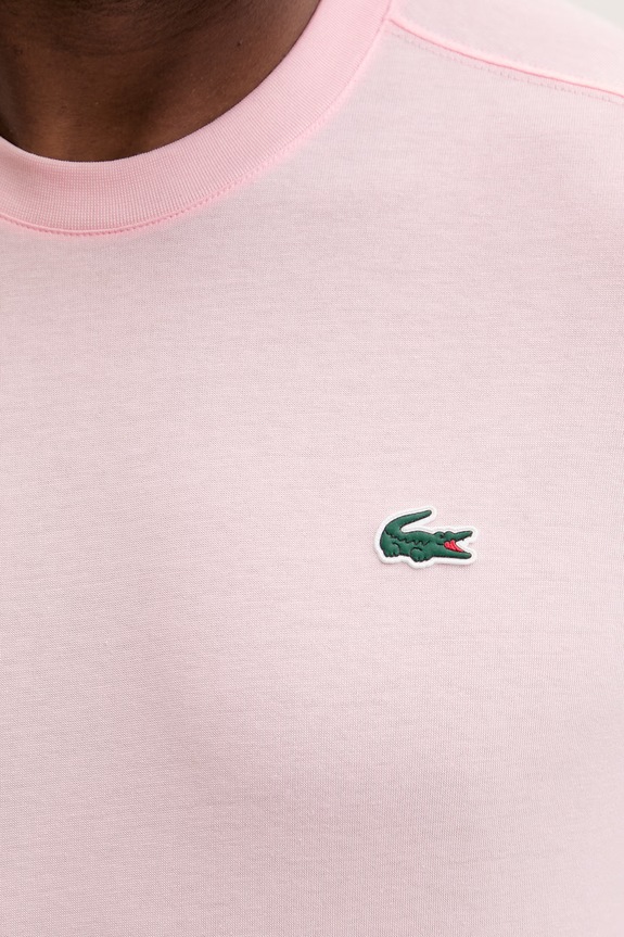 Lacoste T-shirt męski bawełniany TH7618 różowy