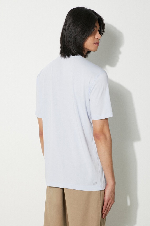 Odzież Lacoste T-shirt bawełniany męski TH7618 niebieski