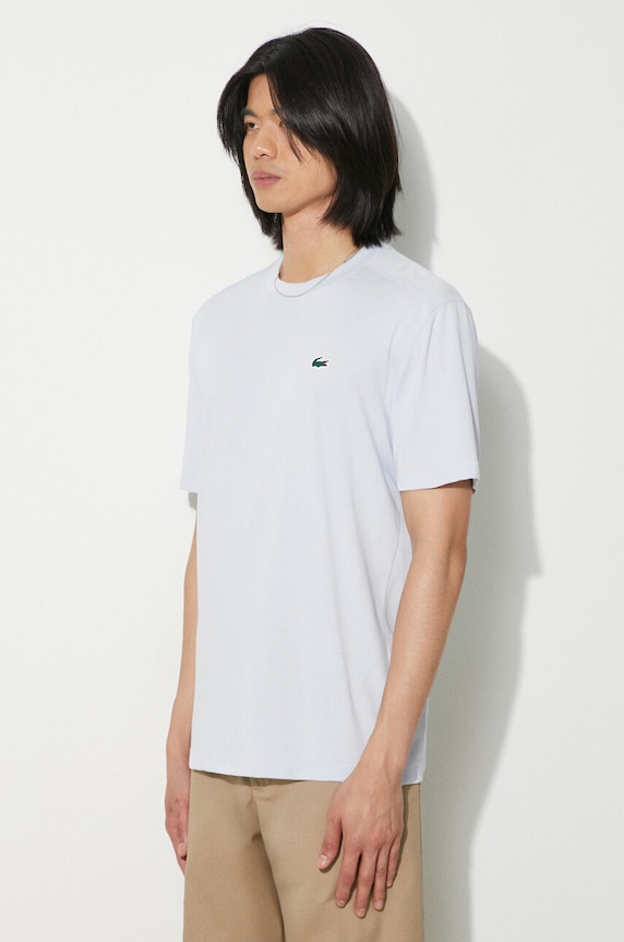 Lacoste T-shirt bawełniany męski niebieski TH7618