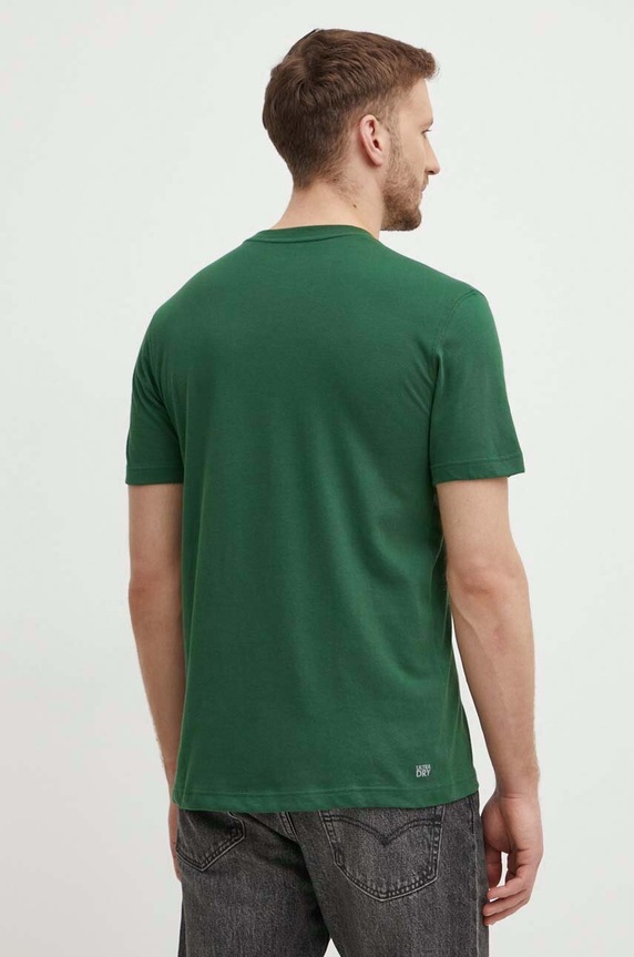 Ruházat Lacoste t-shirt férfi pamut TH7618 zöld