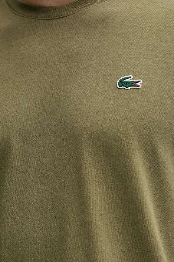 Lacoste T-shirt męski bawełniany TH7618 zielony