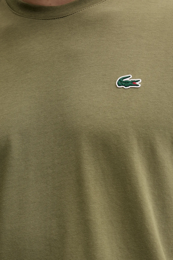Lacoste T-shirt męski bawełniany TH7618 zielony