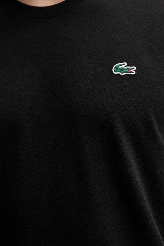 Lacoste T-shirt męski bawełniany TH7618 czarny