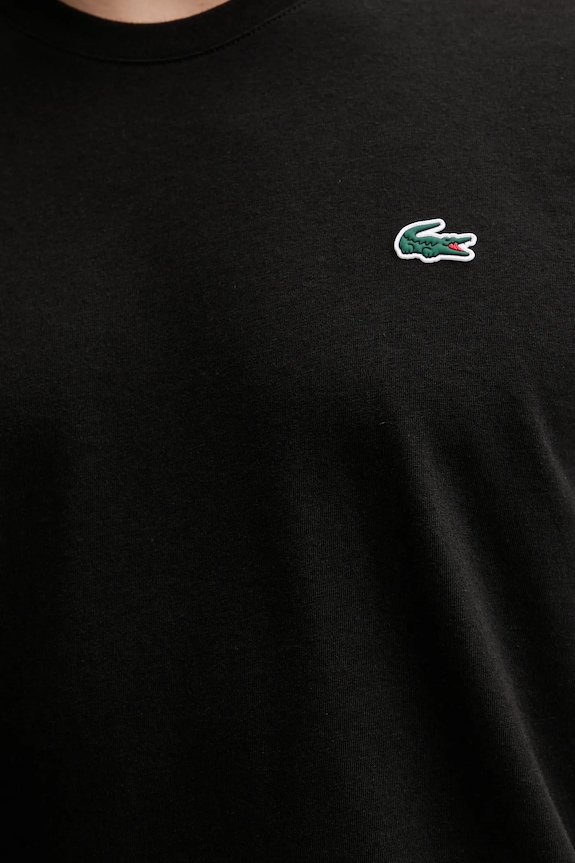 Lacoste T-shirt męski bawełniany TH7618 czarny