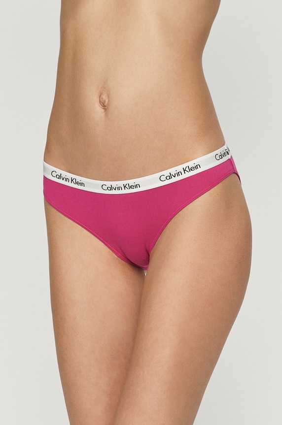 Calvin Klein Underwear - Figi (3-pack) dzianina niebieski 000QD3588E