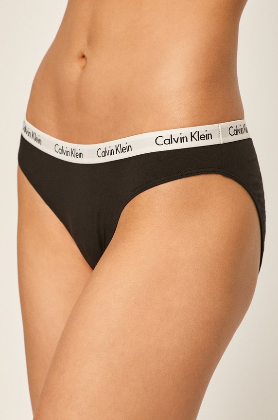 Calvin Klein Underwear - Bugyi (3 db) sima fekete 000QD3588E