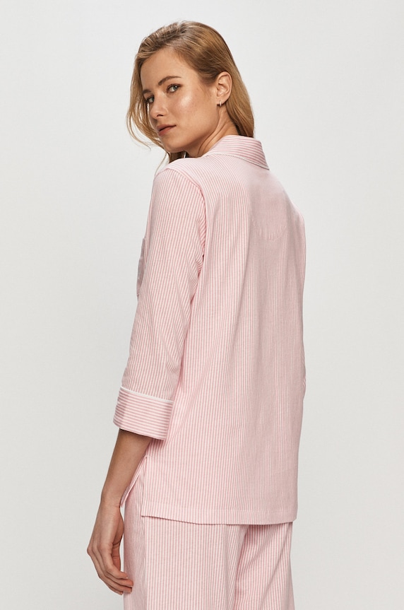 Lauren Ralph Lauren piżama bawełniana różowy I819702