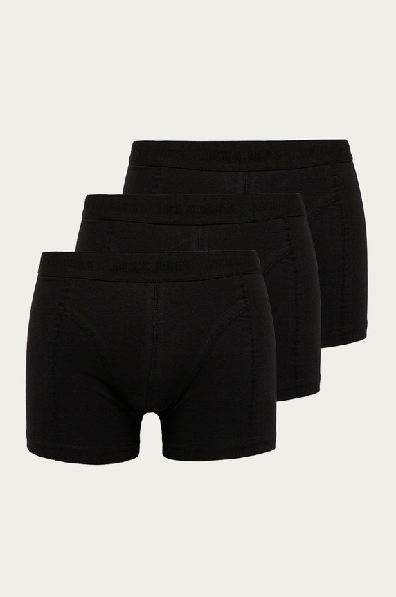 Jack & Jones - Bokserice (3-pack) pletivo crna 12127816
