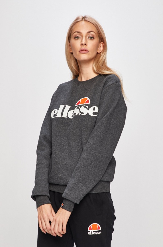 Dukserica Ellesse print siva SGS03238