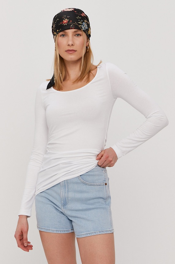 Vero Moda Bluzka z elastanem biały 10152908