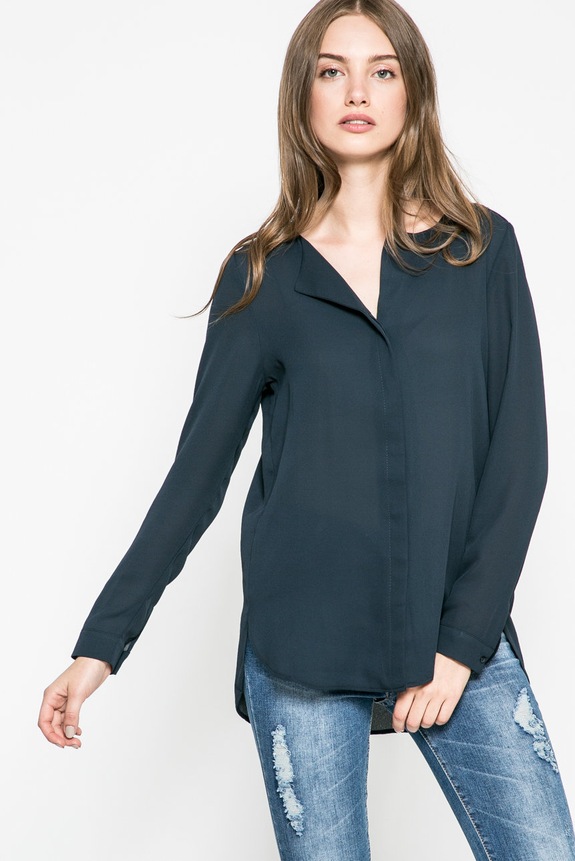 Vila - Koszula regular granatowy 14044253