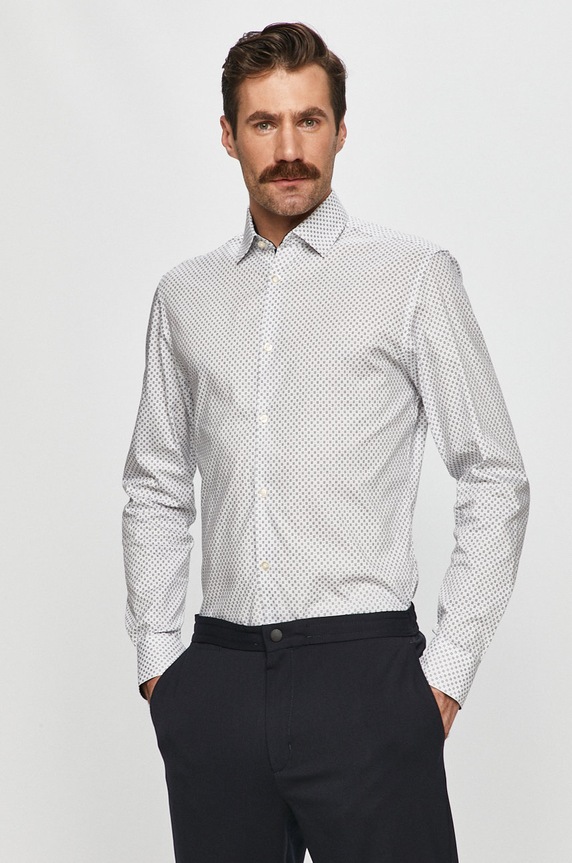 Selected Homme - Košeľa 16058640 biela AA00