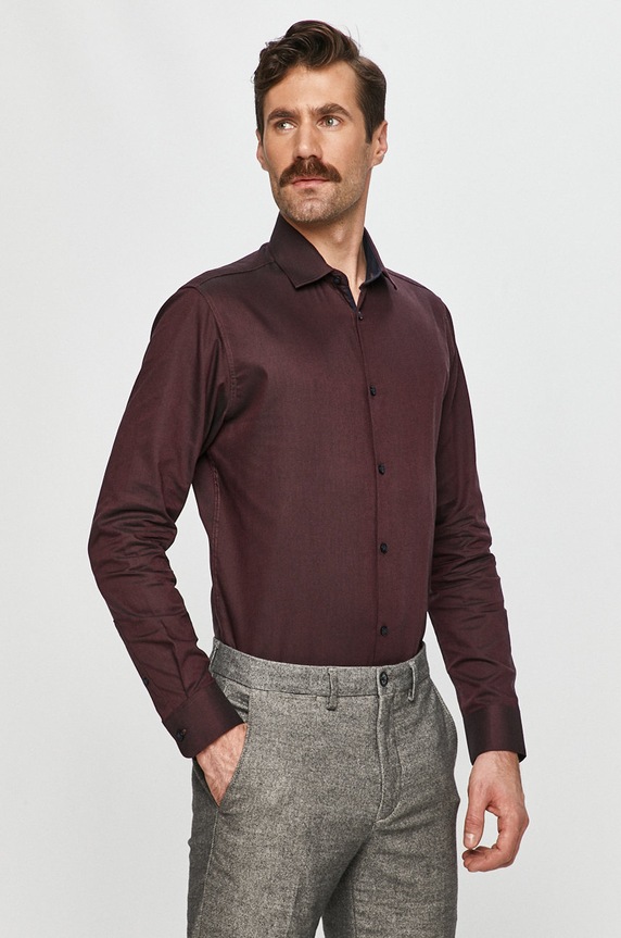 Selected Homme - Košeľa slim fialová 16058640