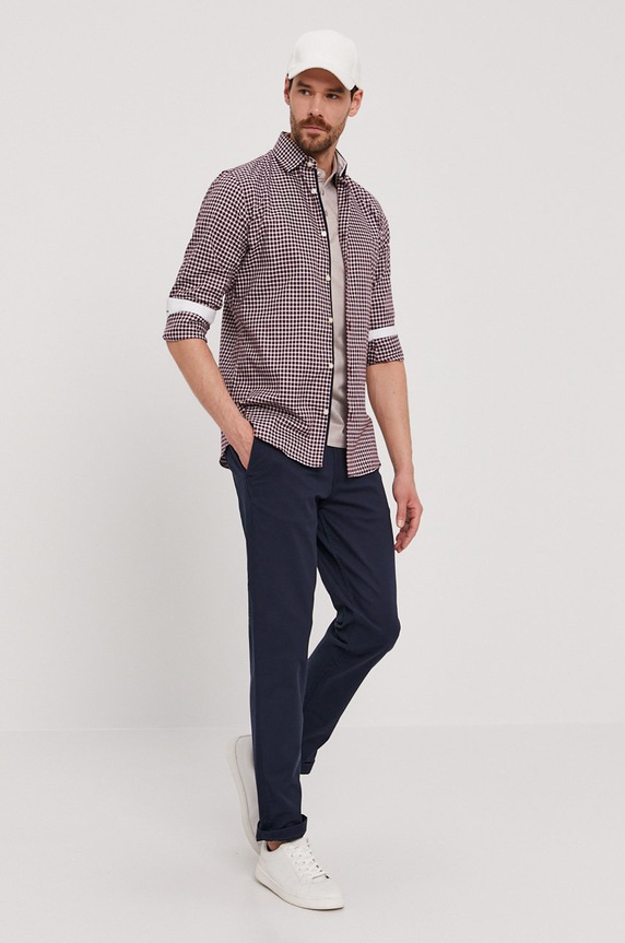 Oblečenie Selected Homme - Košeľa 16058640 burgundské