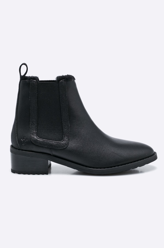 Emu Australia - Botki Ellin płaski czarny W11297.BLAK