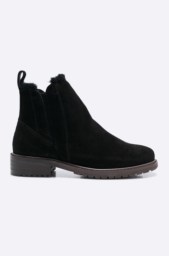Emu Australia - Botki Pioneer płaski czarny W11292.BLAK
