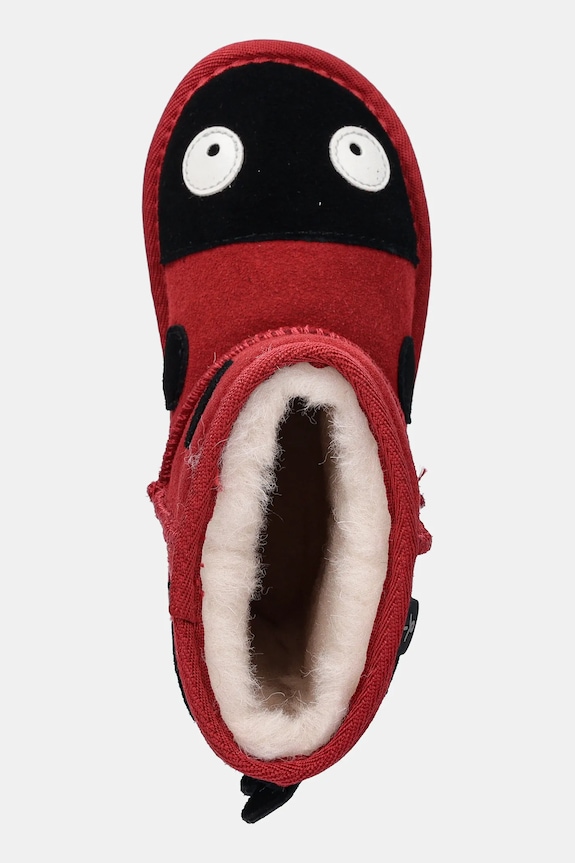 Emu Australia - Detské vysoké čižmy Ladybird červená K10111.Red