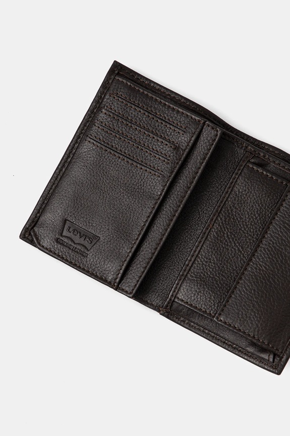 Doplnky Levi's - Kožená peňaženka 77173.0371 hnedá
