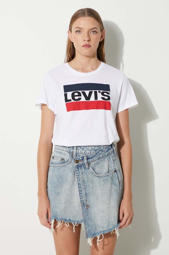 Levi's The Perfect Graphic Tee White cotton white 17369.0297