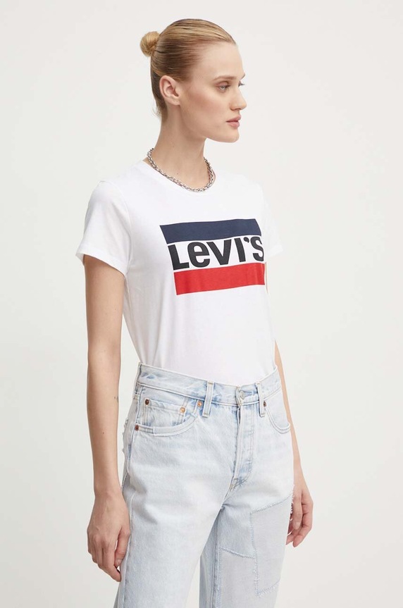 Levi's - Top The Perfect Tee Sportswear biały 17369.0297