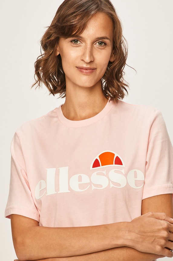 Бавовняна футболка Ellesse рожевий SGS03237