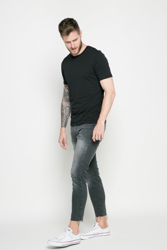 Selected Homme - T-shirt 16057141 czarny AA00