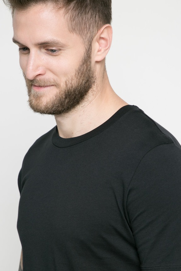 Selected Homme - T-shirt czarny 16057141