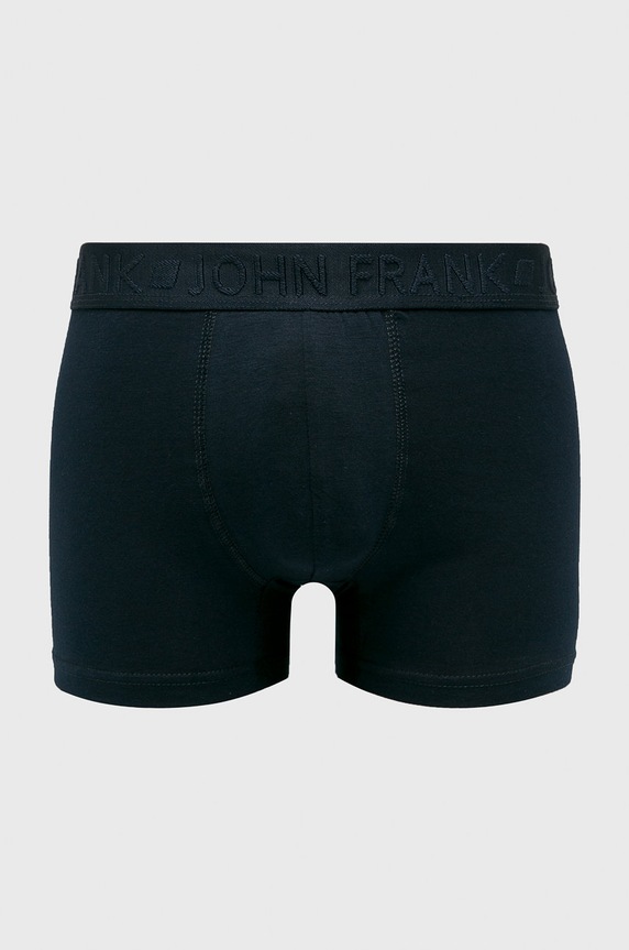John Frank - Boxerky (3-pak) pletenina tmavomodrá JF3BCA09