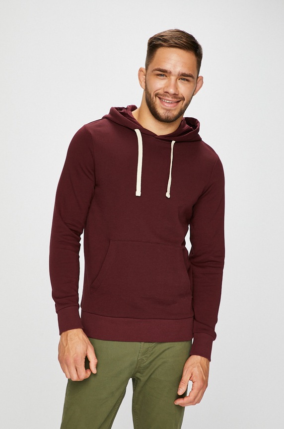 Jack & Jones - Кофта с капюшоном бордо 12136885