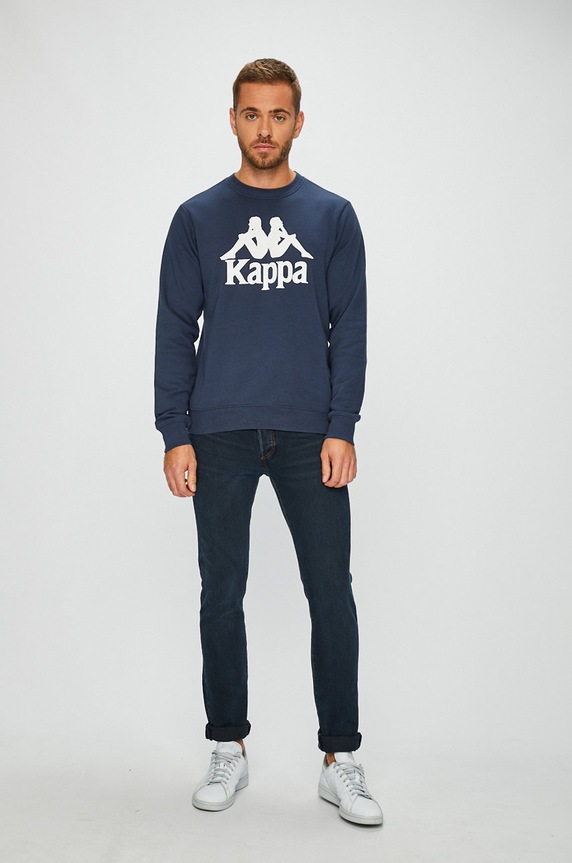 Kappa - Μπλούζα Sertum 703797 σκούρο μπλε AW20