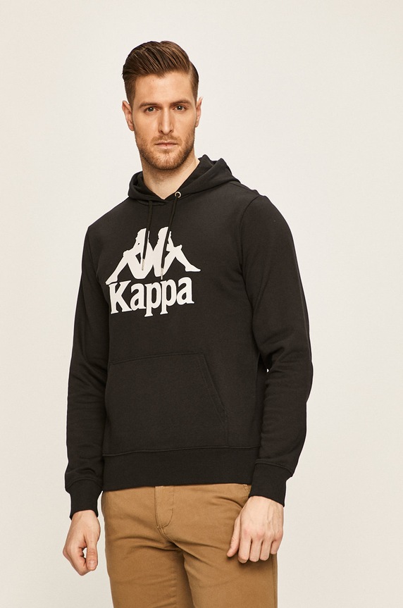 Kappa - Кофта з капюшоном чорний 705322