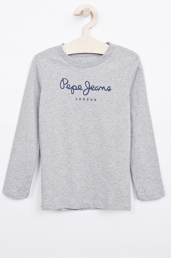 Pepe Jeans - Детска блуза с дълги ръкави New Herman 92-180 cm памук сив PB501010.