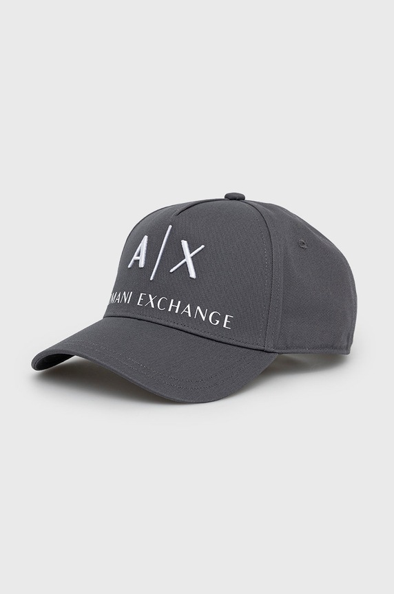 Armani Exchange sapka aplikációval szürke 954039.CC513