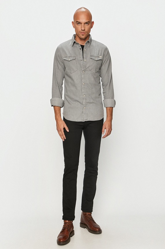 Jack & Jones - Рубашка 12138115 серый AA00