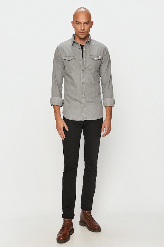 Jack & Jones - Рубашка 12138115 серый AA00