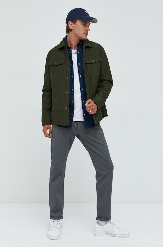 Jack & Jones koszula bawełniana granatowy 12138115