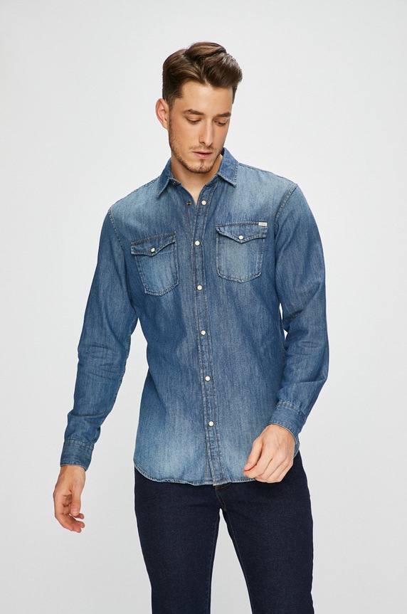 Jack & Jones - Рубашка 12138115 тёмно-синий