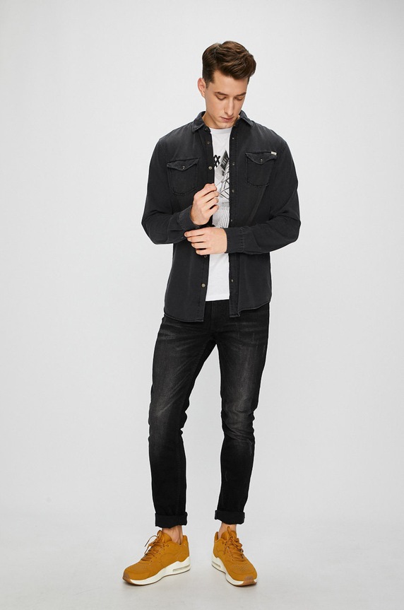 Ruházat Jack & Jones - Ing 12138115 szürke
