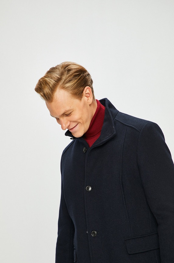 Selected Homme - Kabát tmavomodrá 16064355