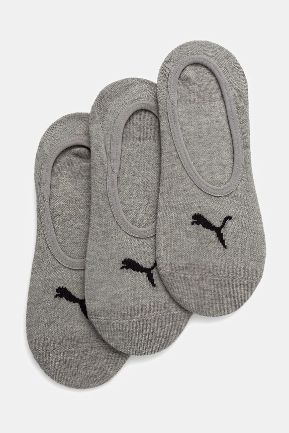 Puma - Ponožky (3-pak) Footie krátke ponožky sivá 906930