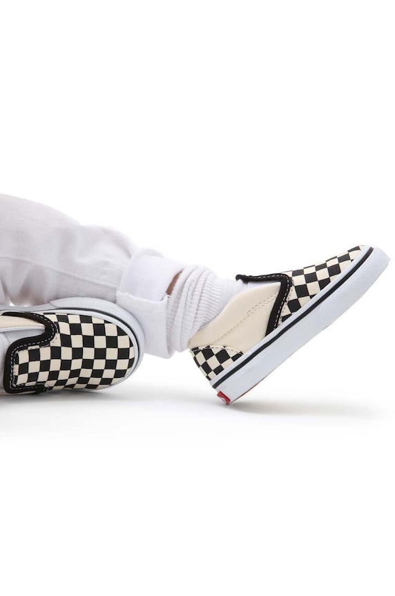 Vans - Детски ниски кецове Classic Slip-On текстилен бежов VEX8BWW