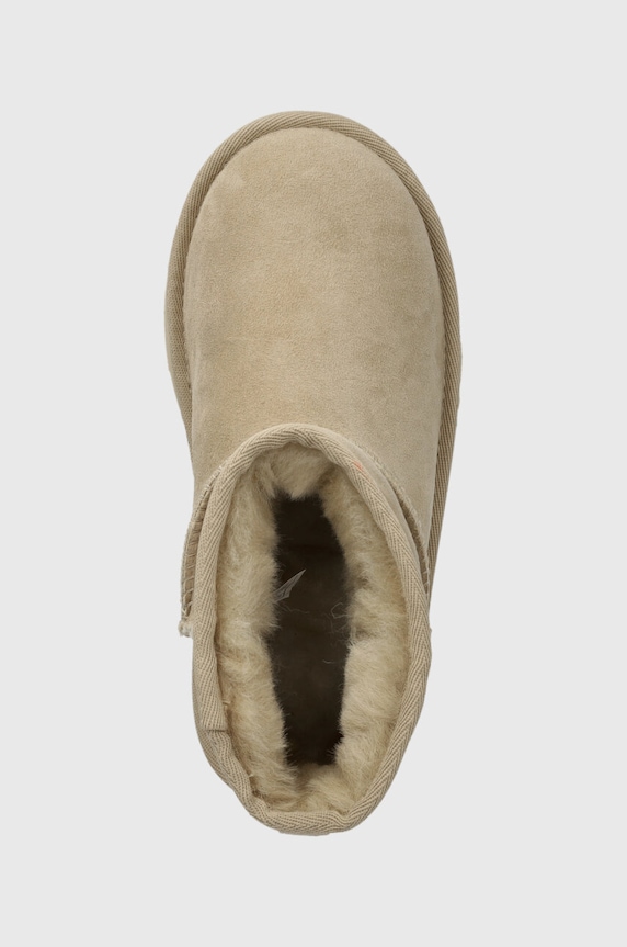 UGG śniegowce zamszowe dziecięce Classic Mini II beżowy 1017715K