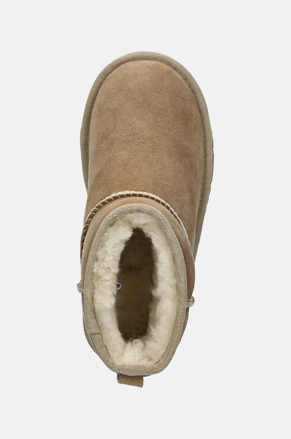 UGG śniegowce zamszowe dziecięce Classic Mini II beżowy 1017715K