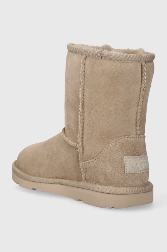 Chłopiec UGG Śniegowce zamszowe dziecięce K KIDS CLASSIC II 1017703K beżowy