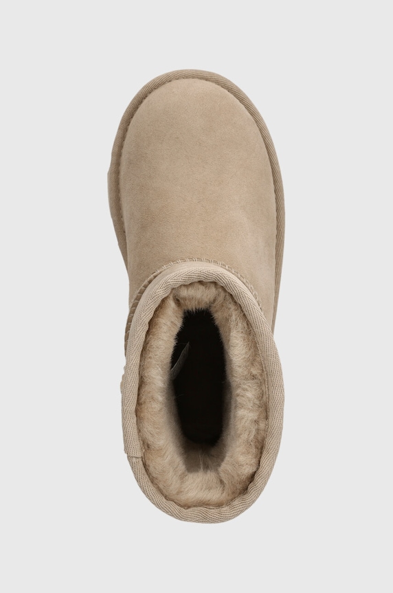 UGG Śniegowce zamszowe dziecięce K KIDS CLASSIC II beżowy 1017703K